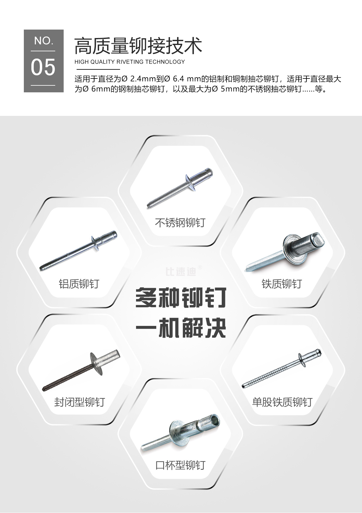 灯具LED箱体小铆钉抽芯铆钉枪
